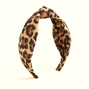 LEOPARD PRINT KNOT HEADBAND